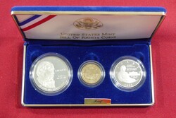 1993 James Madison, 5 Dollar (Gold 7,52 g fein), 1 Dollar 1993 ...