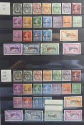 Gut bestückte Sammlung franz. und span. Andorra im Steckbuch, der ...