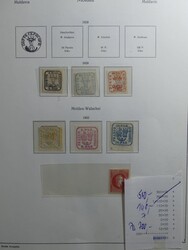 Fast komplette, meist ungestempelte Sammlung ab 1858 bis 1944 im ...