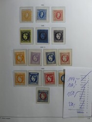 Fast komplette, meist ungestempelte Sammlung ab 1858 bis 1944 im ...