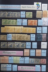 Reichhaltige Sammlung ab 1858 mit einigen besseren Marken in fünf ...