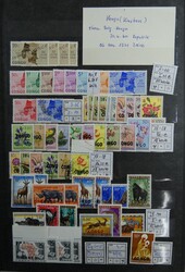 Schöne Sammlung Kongo mit u.a. Kinshasa, Zaire und Brazzaville in ...