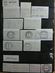 Sammlung mit den ATM von Südafrika, Namibia und Simbabwe. Bei ...