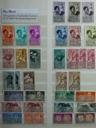 Tolle Sammlung ab 1869 der spanischen Gebiete im Golf von Guinea mit ...