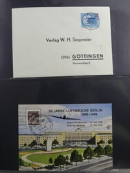 5-bändige Sammlung ~Berliner Bauwerke~ mit Marken und Belegen