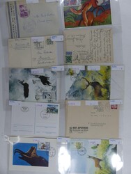 Sammlung von über 70 Belegen aus aller Welt zum Thema Tiere, ...