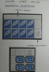 Spezialisierte Stempelsammlung bis 1970 mit Block 1 sowie einigen ...
