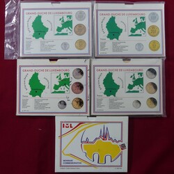Kleine Sammlung KMS aus 1990 bis 1994, dazu 250 Franc und 10 Gulden ...