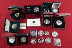 Kleiner Posten von 16 Silbermünzen zu 1 bis 5 Dollar aus 1987 bis ...