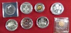 Kleiner Posten von 16 Silbermünzen zu 1 bis 5 Dollar aus 1987 bis ...