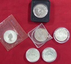 Kleine Sammlung von 2 Stück 1 Unze 1989 und 2000, sowie 4 Münzen zu ...