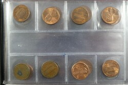 Kleine Sammlung von 52 Münzen zu 1 Cent bis 1 Dollar aus 1945 bis ...