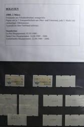 Kleine Sammlung mit mehr als 50 Marken sowie 55 Belegen im Ordner