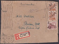 SBZ / DDR 1948 - 1956 Lot 4 Bedarfsbriefe und 1 FDC, Katalog etwa 450 ...