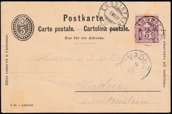 Hotel/Bäder BE Rüttihubelbad 8.8.1897 - 5 Rp. Ganzsache mit ...