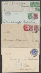 Südwestafrika 1916, 8 Vorläuferbelege nach Bern an das ...
