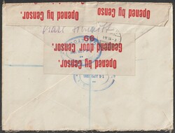 Südwestafrika 7.4.1916 zensierter R-Brief von Windhuk an das Bureau ...