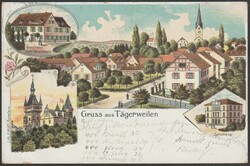 TG Tägerweilen 4.9.1903 (Ambulant) Bahnwagenvermerk-Stempel ...
