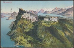 NW Bürgenstock-Bahn 1911, 1934 - Stationsstempel auf 2 ...