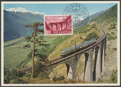 CH 1963 Maximumkarte SBK 397 "Bern-Lötschberg-Simplon"