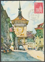 CH 1960 Maximumkarte SBK 364 "Zeitglockenturm, Bern"
