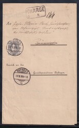 Stehende Helvetia 40 Rp. SBK Nr. 69A auf Gerichtsbestellungsakt von ...