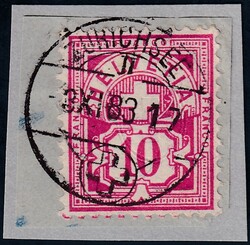 Schiffspost Zürichsee zentraler Schiffstempel "Zürichsee 3.XI.83" ...