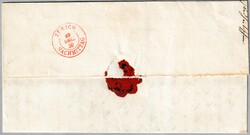 ZH ZUMIKON 28.12.1850, Langstempel auf amtlichem Faltbrief mit viel ...