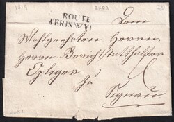 BE ROUTE AERISWYL (Langenthal) 6.12.1819, Brief nach Signau