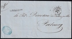 FR Rte. PAYERNE 23.8.1861 Faltbrief mit Inhalt von Montagny nach ...