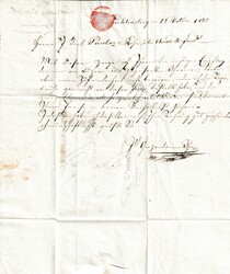 SG OB.TOGGENBURG 1825, Bezirks- und Regionen-Stabstempel auf ...