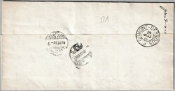 VD VERS L'EGLISE 19.7.1870, Faltbrief mit Inhalt (Militärsache) ...