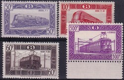 Belgien 1943 - 1953 Eisenbahnmarken, kompletter Satz ** postfrisch Mi ...