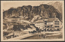 BE Grimsel Hospitz 2 Foto-Ansichtskarten mit Postkutschen, 1x 1905 ...
