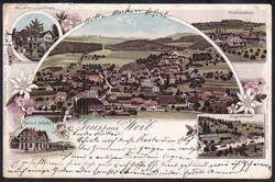 BE Worb 1900 Litho mit 5 Bildern  Automatically generated translation ...