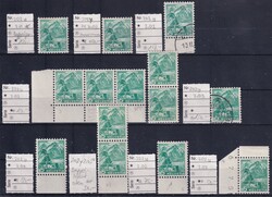 Lot mit 10 verschiedenen Doppelprägungen auf SBK 202y * / ** und ...