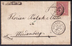 SG Waldkirch (Gossau), 2 Briefe mit Langstempel 24.3.1868 nach ...