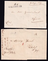 TG Lot mit 4 Vorphilabriefen aus 1848 - 1861 von Hüttweilen, ...
