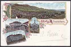 SG Altstätten, 05.12.1897 (Gais), Litho mit Bahnhof, Emil Loser  ...
