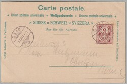 SG Altstätten, 05.12.1897 (Gais), Litho mit Bahnhof, Emil Loser  ...