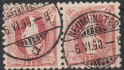 5655147: Suiza Helvetia de pie - Cancellations and seals