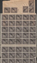 Russland 1922 Inflationsbrief in die Schweiz mit angehängtem grossen ...