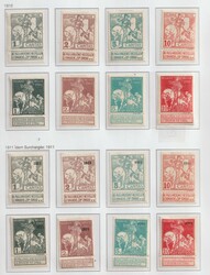 Belgien Vordruckalbum Teilsammlung 1910 - 1950 mit sehr guten Sätzen ...