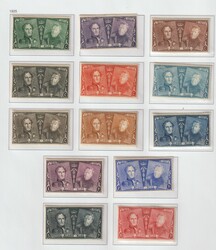 Belgien Vordruckalbum Teilsammlung 1910 - 1950 mit sehr guten Sätzen ...