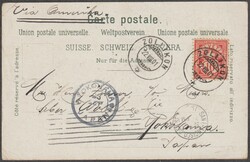 Zürich 22.8.1901 Litho "Hirschenplatz", Künzli Nr. 5985, gelaufen ...