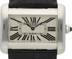 CARTIER TANK Divan, Edelstahl, Referenz 2600, Durchmesser 38x30 mm, ...