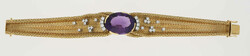 Amethyst-Brillant-Armband Glamuröses Design, signiert Opitz FFM, in ...