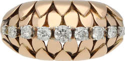 Brillant-Ring Extravaganter Ring, signiert Gübelin, in Gelbgold 18K ...