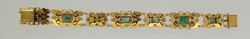 Smaragd-Armband Zauberhaftes Armband in Gelbgold 18K reich verziert ...