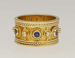 Saphir-Diamant-Ring Traumhaftes, orientalisches Schmuckstück in ...